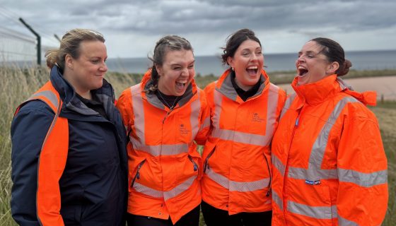 A number of colleagues at one of our mine water treatment schemes